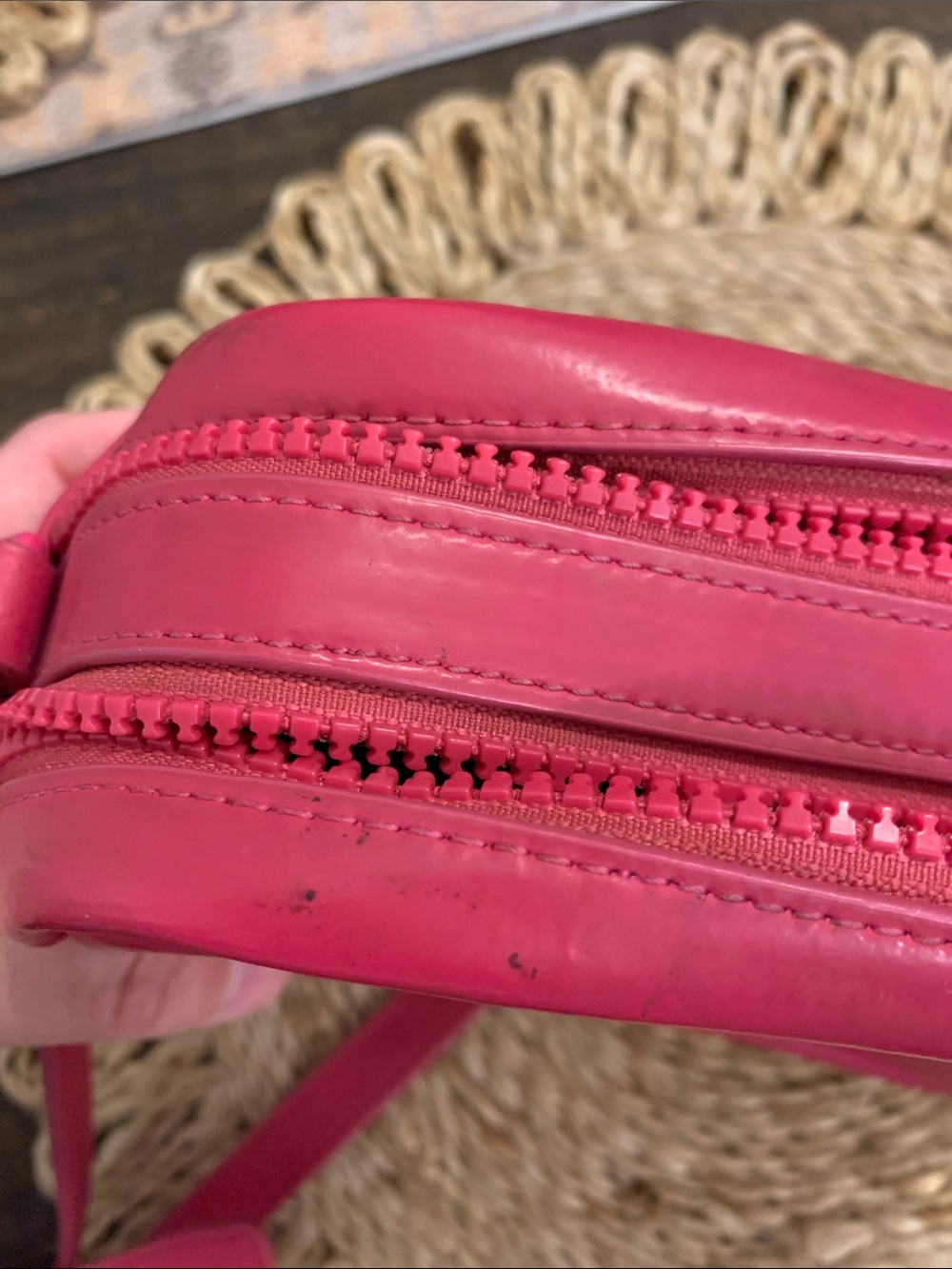 Tory Burch Perry Bombe Mini Crossbody Camera Bag in Pink - Picture 13 of 14